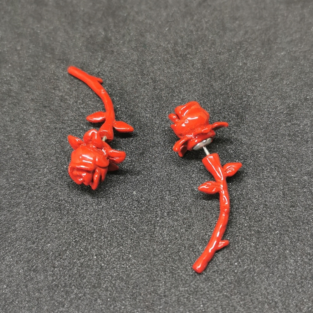 Rose earrings -- from Alice on Wednesday